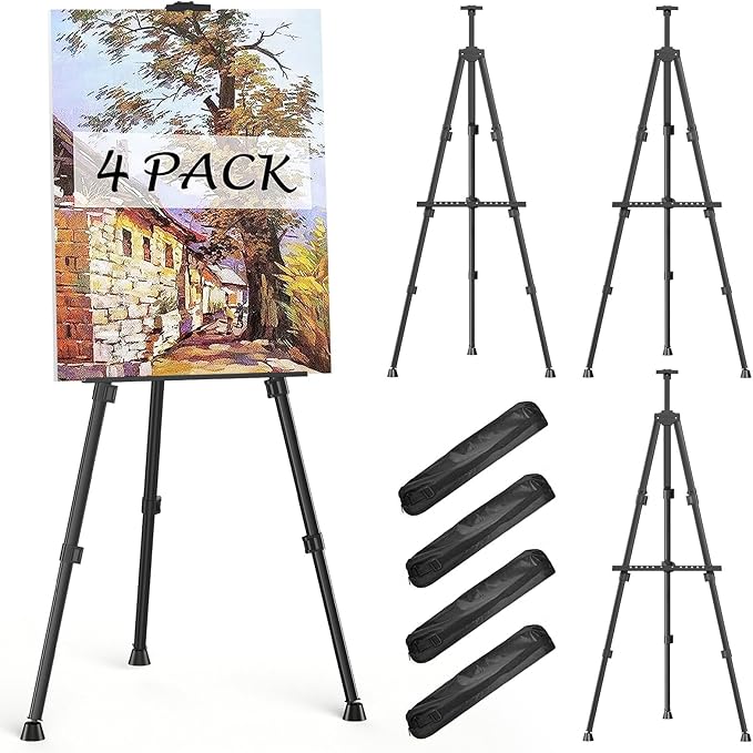 Easels for Painting Canvas, Aredy 66" Art Easel for Drawing, Portable Painting by Aredy