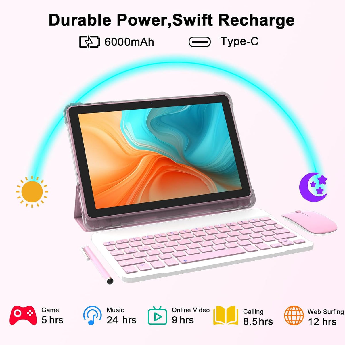 CUPEISI Android 16 Tablet 10 Inch, 20GB RAM+128GB ROM/ 2TB Expandable, 2.0GHz...