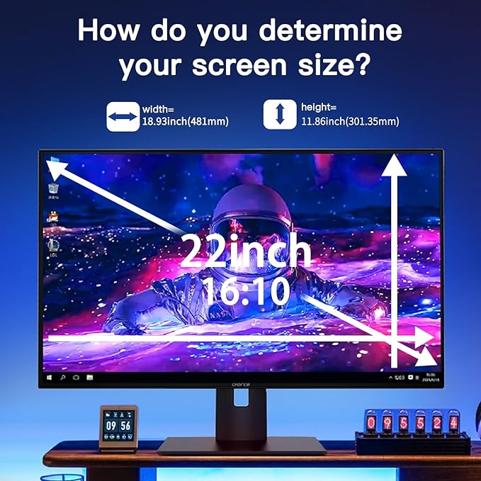 2 Pack Magnetic Hanging Computer Privacy Screen 22 Inch - Image 3