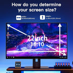2 Pack Magnetic Hanging Computer Privacy Screen 22 Inch - Image 3
