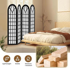 ALeesing Folding Room Divider Privacy Screen Freestanding 4-Panel Shoji Style - Image 4