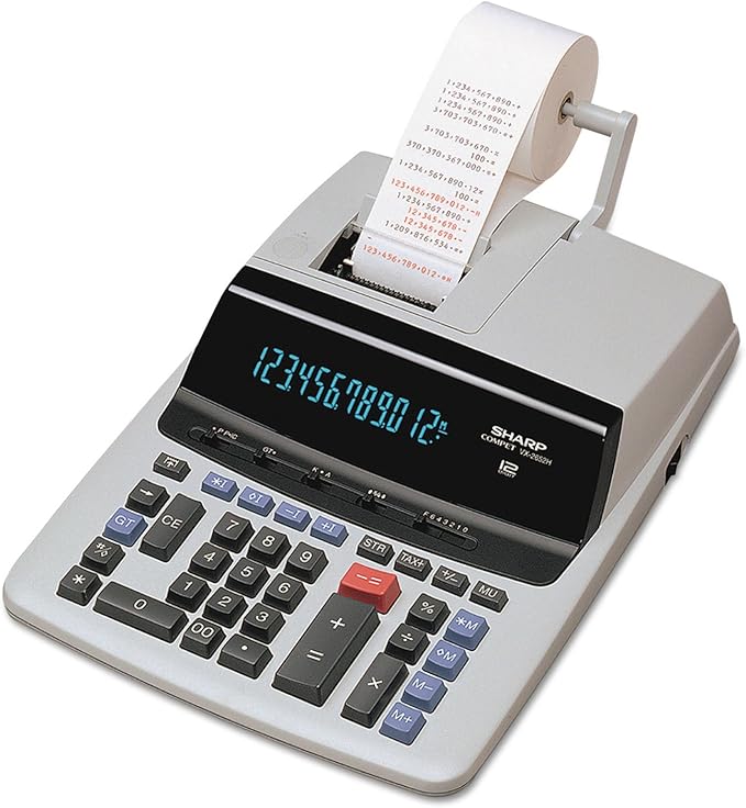 Sharp VX2652H VX2652H Two-Color Printing Calculator Black/Red Print 4.8 by SHARP
