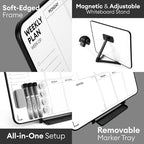 Aroundesk Double Sided Weekly Dry Erase Board - Image 3