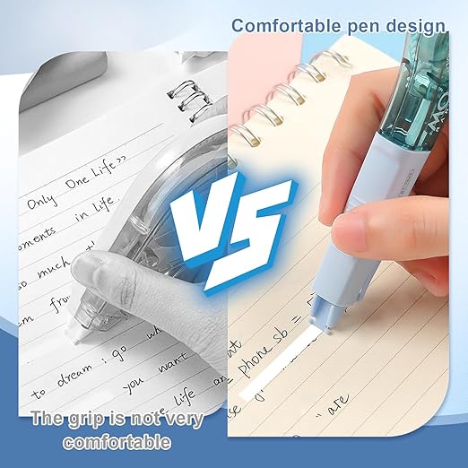EQUNROY 10 Pcs Correction Tape for Instant Error Fixing, Easy-to-Use Pen-Style - Image 3