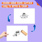 8 Packs Small Whiteboards, Double Sided Dry Erase Blank Board, Writable and - Image 4