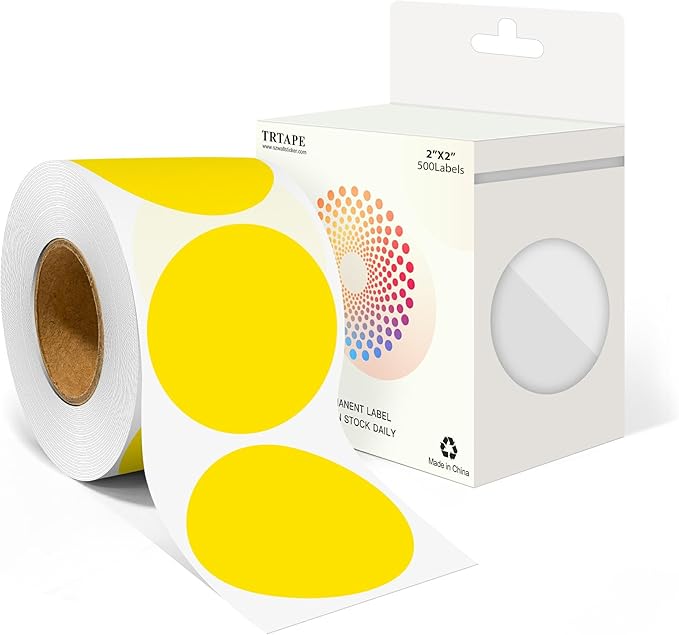 2 Inch Round Color Coding Labels by Unknown