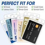 400 Pcs Vertical Badge Holders, Waterproof ID Badge Holder, Credit Cards - Image 3