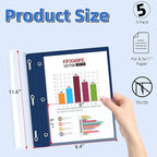 HAUTOCO 5 Pack Plastic Report Covers - Image 2