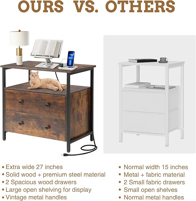 Edbuosy 27 inch Wide Night Stand - Image 7