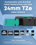 COLORWING 24mm Green Label Tape Replace - Image 2