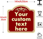 HK SIGNS Aluminum Weatherproof Metal Sign, Custom Indoor/Outdoor Decorative Sign - Image 2
