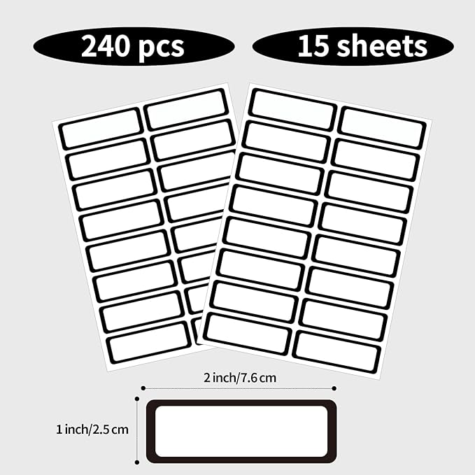 STARLIBOO Removable Freezer Labels Stickers, Blank Freezer Labels - Image 4