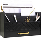BLU MONACO | Wooden Mail Organizer