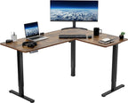 VIVO Electric Corner 63 x 47 inch L-Shaped Standing Desk, Memory Height by VIVO