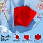 Cardstock 8.5 x 11, Thick Printer Paper 75 lb/200 gsm, 40 Sheets Card Stock Red - Image 3