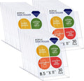 Jetec 20 Packs 8.5 x 11 Acrylic Sign Holder Clear Plastic Frames Acrylic by Jetec