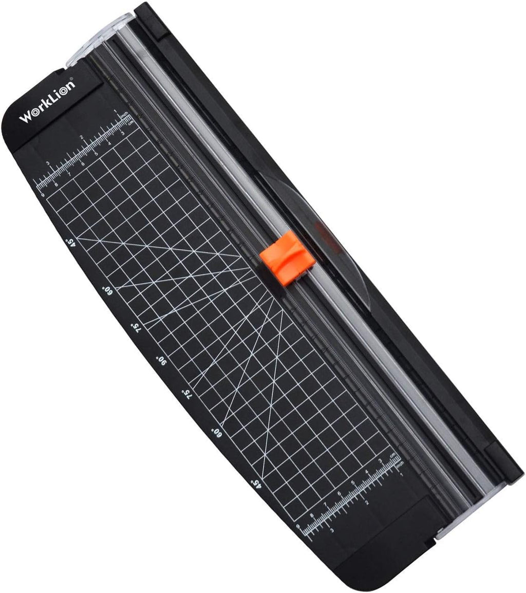 Small Paper Trimmer, Portable Paper Cutter for Label, Origami, Card, Photo, Coupon, Scrapbook, Cardstock, Laminated Paper, and Craft Project