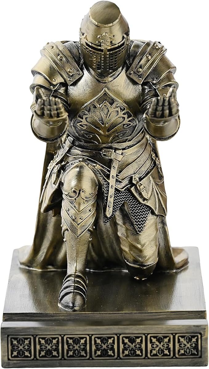 NCQIXIAO Medieval Templar Vanguard Officer Knight Pen Holder Pen Stand Desk - Image 4