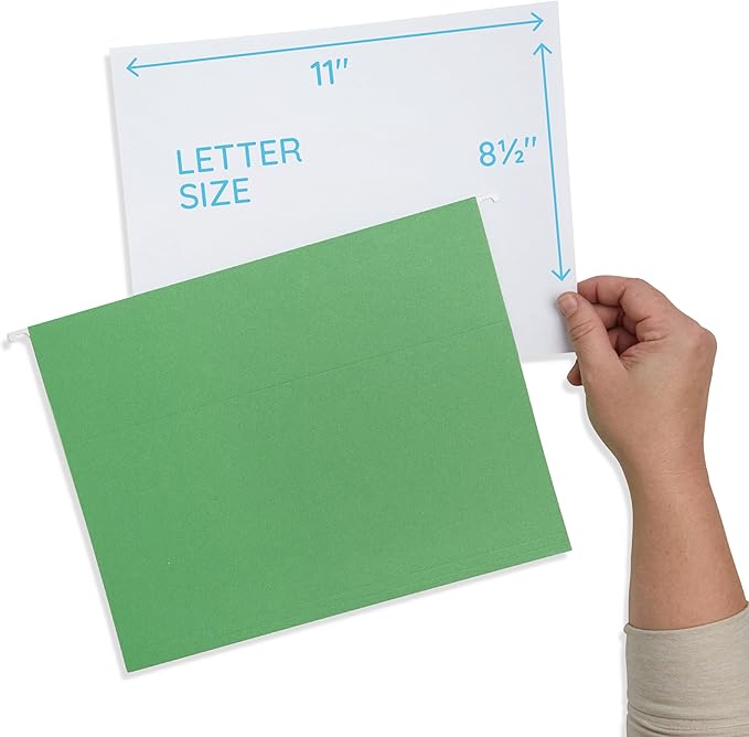 Blue Summit Supplies Hanging File Folders, 25 Reinforced Hang Folders, Designed - Image 2