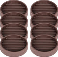 Non Slip Furniture Pads, 2.5” Round Rubber Caster Cups, Anti-Slip Gripper by VOCOMO