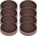 Non Slip Furniture Pads, 2.5” Round Rubber Caster Cups, Anti-Slip Gripper by VOCOMO