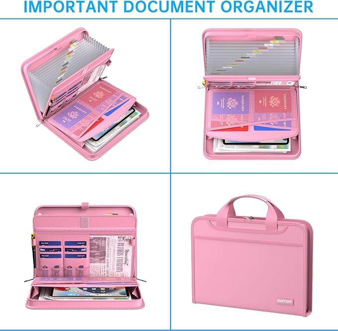 ENGPOW Accordion File Organizer, Fireproof Expanding File Folder - Image 4
