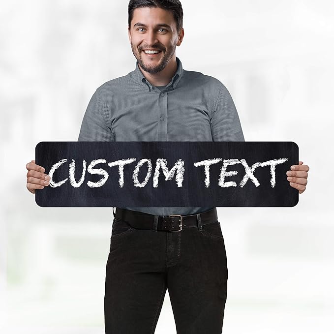 Custom Sign, Custom Street Sign, 11 Font Colors, 13 Font Styles, 4 Hole Options - Image 2