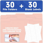 File Folder, HERKKA 30 Pack 1/3 Cut Tab File Folders, File Folders Great - Image 5