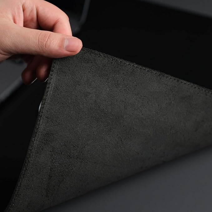 TORONATA Jersey Genuine Calfskin Leather Desk Pad, Office Desk Mat - Image 4