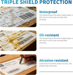 9527 Product Fanfold 4 x 6 Direct Thermal Labels White Perforated Shipping Labels, 500pcs per Stack,1 Stack