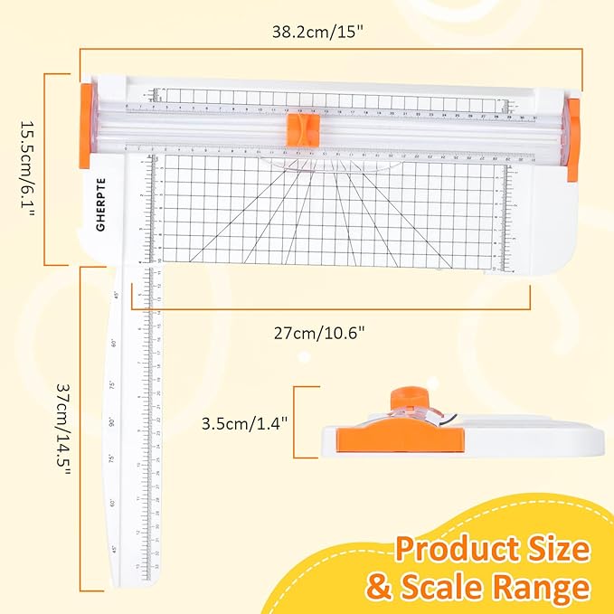 2 Set A4 Paper Cutter 12 Inch Titanium Paper Trimmer Scrapbooking Tool - Image 2