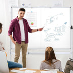 VIZ-PRO Double-Sided Mobile Whiteboard, 60 x 48 Inches, Magnetic Rolling Dry - Image 6