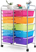 GLACER 15 Drawers Rolling Cart, Storage Cart by GLACERGrowupinhappiness