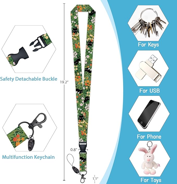 Cute Cats Lanyards for ID Badges, Badge Holder - Image 5