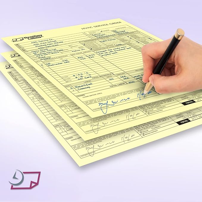NextDayLabels - Pack of 500 Sheets 8-1/2" x 11" Letter Size CFB NCR Paper - Image 3