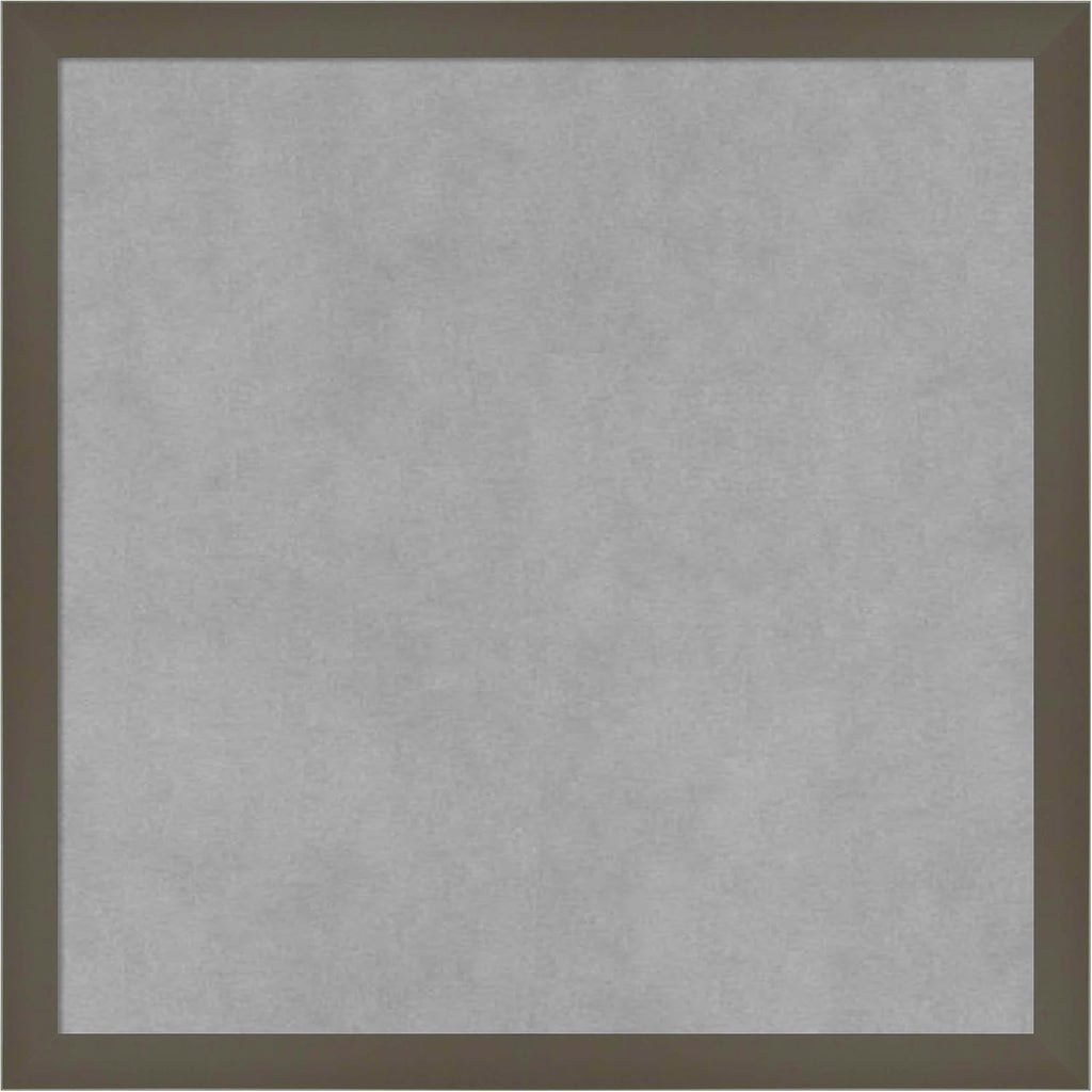 Amanti Art Grey Framed Magnetic Board 17x17 Small Vision Board