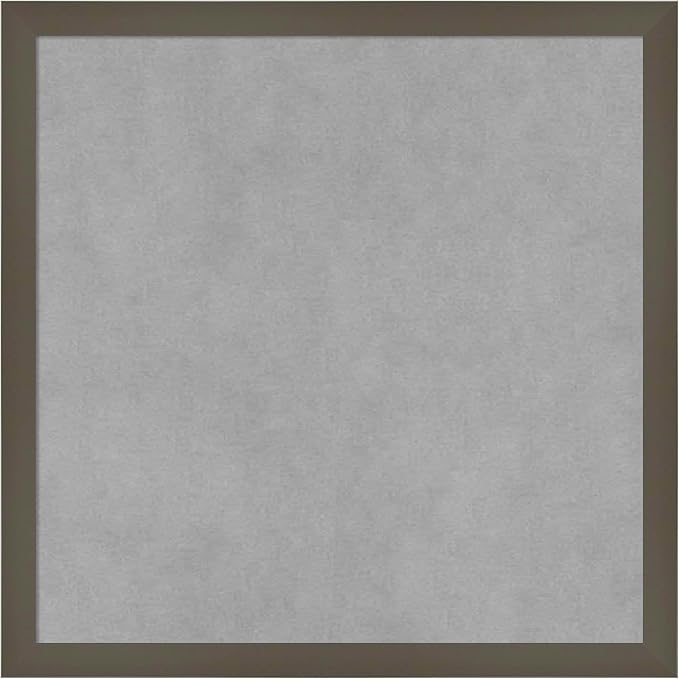 Amanti Art Grey Framed Magnetic Board 17x17 Small Vision Board by AmantiArt