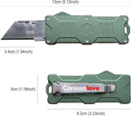 Caressolove Switch Blades Knife Push Button, Aviation Aluminum EDC Box Cutter - Image 7