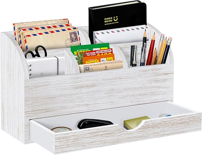 SeekElegant Wood Mail Organizer by SEEKELEGANT