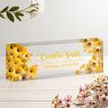 Personalized Name Plate for Desk, Custom Acrylic Desk Name Sign, Office by Unknown