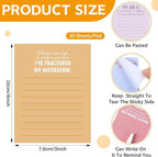 Funny Notepads with Sayings Sticky Funny Office Supplies to Do List Sarcastic - Image 2