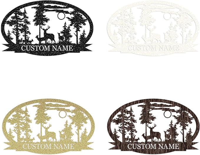 Personalized Deer Metal Cabin Sign | Custom Metal Sign | Personalized Camping - Image 5