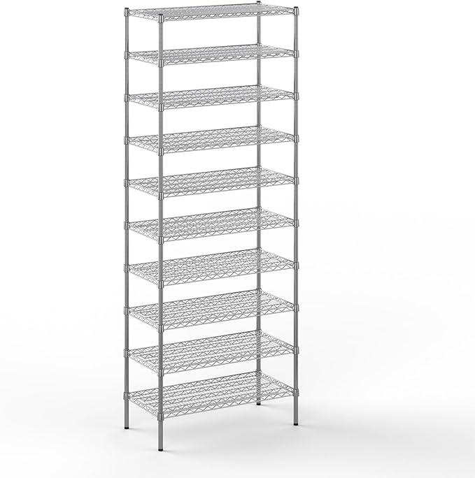 Regal Altair 18" Deep x 36" Wide x 96" Height Wire Shelving Kit | 10-Tier | NSF by Regal+Altair
