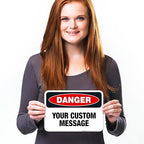 Custom Danger Sign, OSHA Sign, 10x7 Inches, 4 Mil Vinyl Decal Stickers Weather - Image 4
