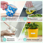 Phomemo D30 D30D Labels, Black on White (12mm X 40mm) | Ideal for home storage, office files, school supplies, kitchen jar marking & daily classification,160 Labels/Roll