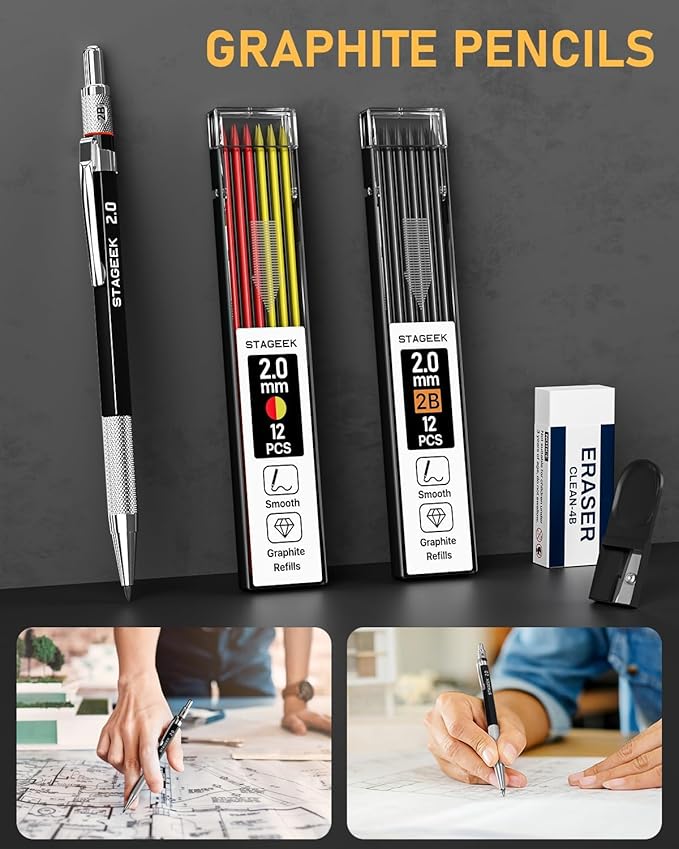 STAGEEK 14 Pack Carpenter Pencil Set - Image 3