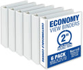 Samsill 2 Inch 3 Ring Binders, Made in USA, Economy Round Ring, 425 Sheet