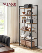 VASAGLE 6-Tier Bookshelf, Bookcase - Image 2
