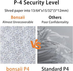 Bonsaii C266-B Micro Cut Shredder, Easy-Carry Handle, P-4 Security, 60 Min - Image 6