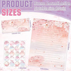 TaoBary 160 Pcs Stationery Paper Set 50 Double Sided Stationery Papers - Image 2